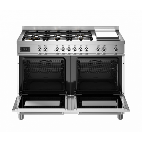 BERTAZZONI PRO12 6G 2E BI T Ηλεκτρική Κουζίνα με Εστίες Αερίου & grill Teppanyaki 120cm Λευκό BERTAZZONI PRO12 6G 2E BI T Ηλεκτρική Κουζίνα με Εστίες Αερίου & grill Teppanyaki 120cm Λευκό